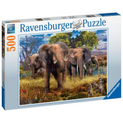 Puzzle Famille d'éléphants...