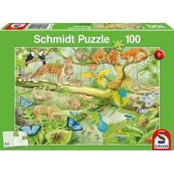 Puzzle 100 pièces - Animaux...
