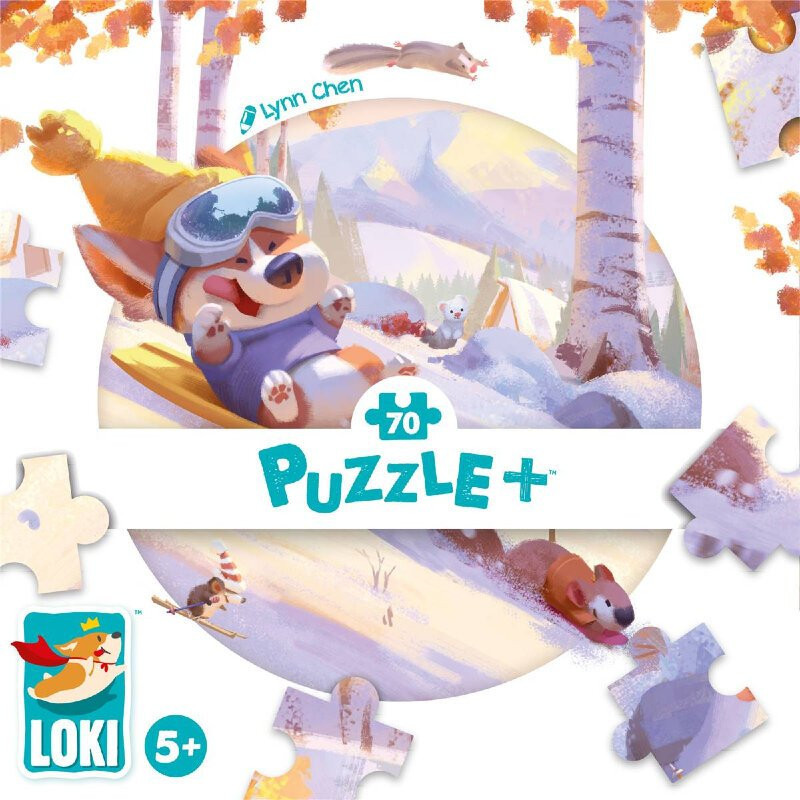 Puzzle 70 pièces LOKI Puzzle+ : LOKI fait de la luge