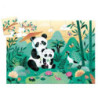 Léo le panda - Puzzle silhouette - 24 pièces - Djeco