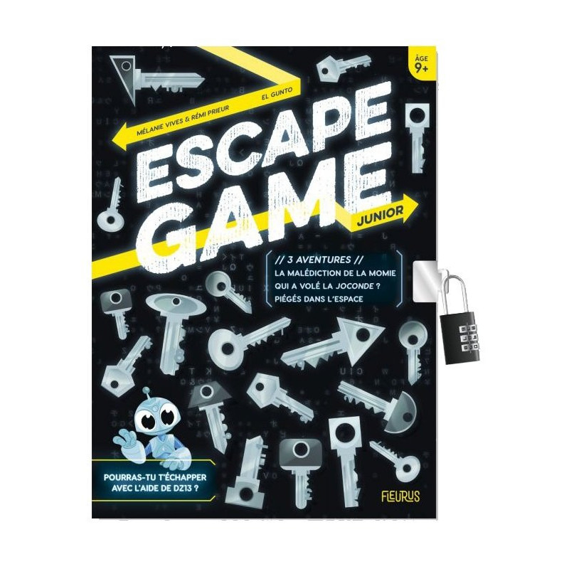 Escape Game Junior 3 Aventures : La Malédiction de la Momie / Qui a volé la Joconde ? / Piégés dans l'Espace