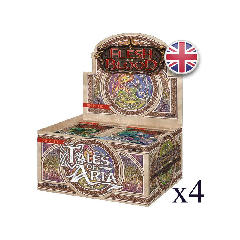 Carton de 4 Boites de 24 boosters Tales of Aria Unlimited - Flesh and Blood EN