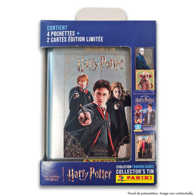 Carte panini - Harry Potter - boîte métal pocket (4 pochettes + 2 cartes édition